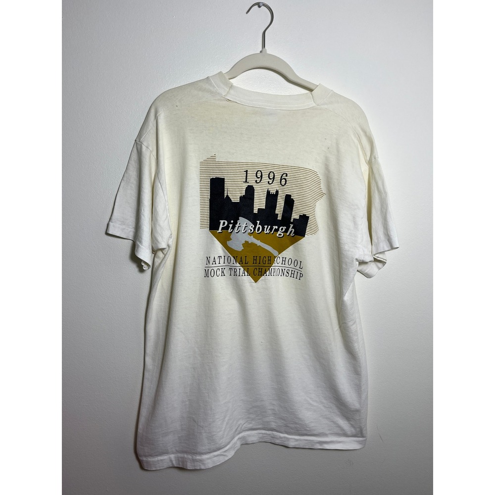 Vintage 1996 Pittsburgh Mock Trial Championship‎ T-Shirt Fruit of the Loom USA